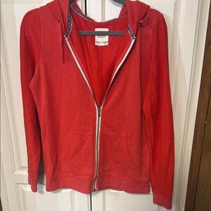 Roxy Red Zip-Up Hoodie